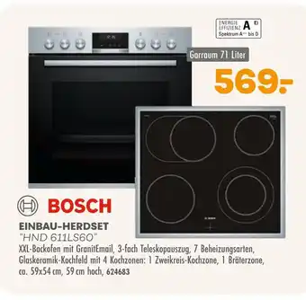 Möbel Kraft Bosch einbau-herdset "hnd 611ls60" Angebot