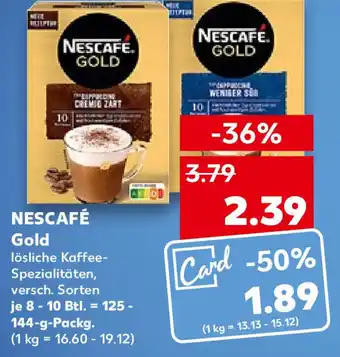 Kaufland Nescafé Gold 125-144 g Packg. Angebot