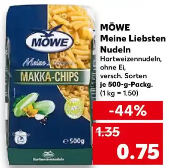 Kaufland Möwe Meine Liebsten Nudeln 500 g Packg. Angebot