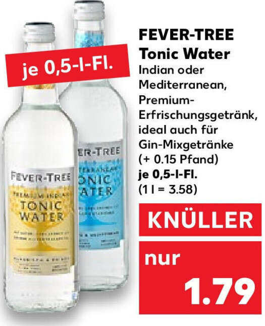 Fever Tree Tonic Water 0,5 LFl. Angebot bei Kaufland