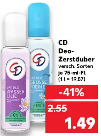 Kaufland CD Deo Zerstäuber 75 ml Fl. Angebot