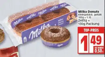 Edeka Milka Donuts 130g Angebot