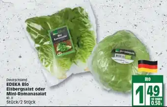 Edeka Edeka Bio Eisbergsalat oder Mini Romanasalat Angebot