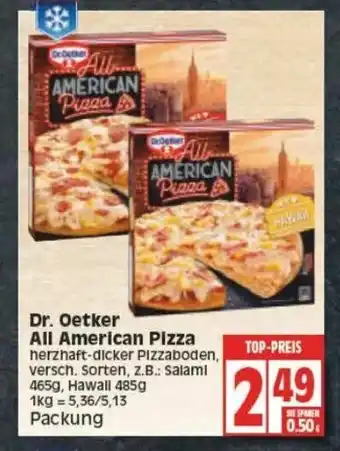 Edeka Dr. Oetker All American Pizza Angebot