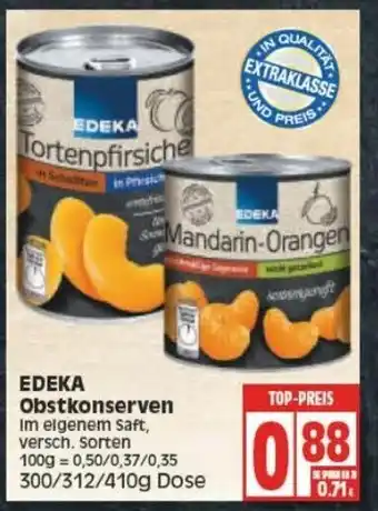 Edeka Edeka Obstkonserven 300/312/410g Angebot