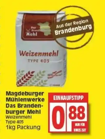 Edeka Magdeburger Mühlenwerke Das Brandenburger Mehl 1kg Angebot