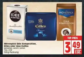 Edeka Mövenpick Edle Komposition Eilles oder Idee Kaffee 500g Angebot