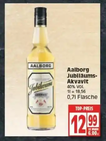 Edeka Aalborg Jubiläums Akvavit 0,7L Angebot