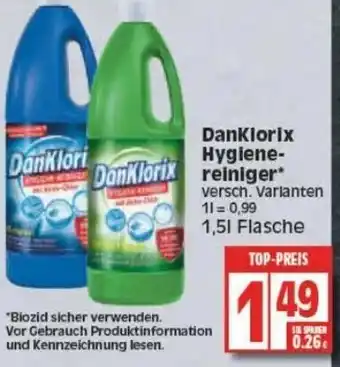 Edeka DanKlorix Hygiene Reiniger 1,5L Angebot