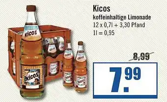 Zisch Kicos Koffeinhaltige Limonade 12x0,7L Angebot