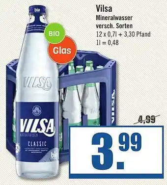 Zisch Vilsa Mineralwasser 12x0,7L Angebot