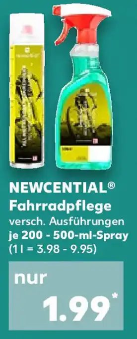 Kaufland Newcential Fahrradpflege 200-500 ml Spray Angebot