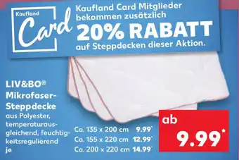 Kaufland Liv&Bo Mikrofaser Steppdecke Angebot