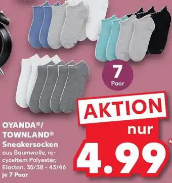 Kaufland Oyanda/Townland Sneakersocken Angebot