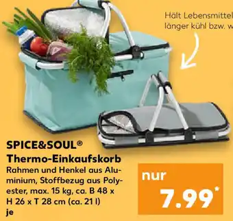 Kaufland Spice & Soul Thermo Einkaufskorb Angebot