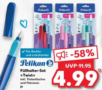 Kaufland Pelikan Füllhalter Set ,,Twist" Angebot