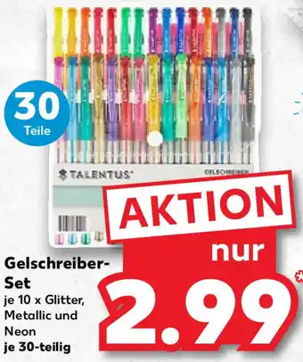 Kaufland Talentus Gelschreiber Set 30-teilig Angebot