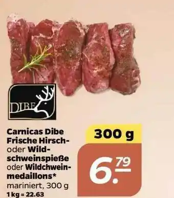 NETTO Carnicas dibe frische hirsch oder wild-schweinspieße oder wildchwein medaillons* Angebot