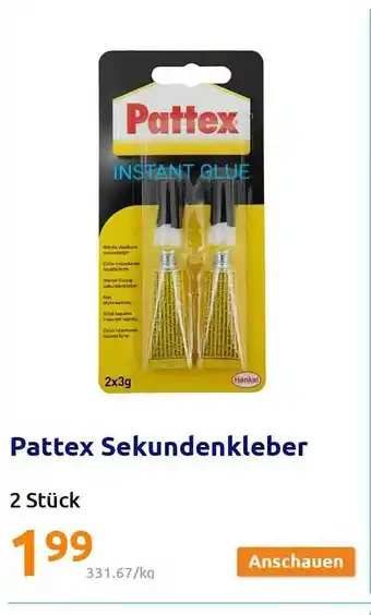 Action Pattex sekundenkleber Angebot