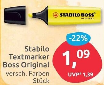 Budni Stabilo Textmarker Boss Original Angebot