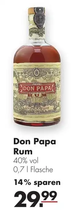 Handelshof Don Papa Rum 700ml Angebot