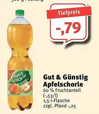 Feneberg Gut & Günstig Apfelschorle 1,5L Angebot