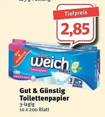 Feneberg Gut & Günstig Toilettenpapier Angebot