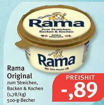 Feneberg Rama Original 500g Becher Angebot