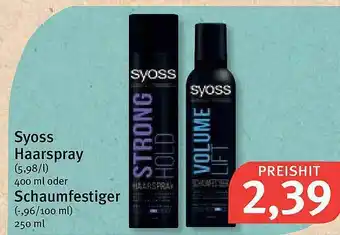 Feneberg Syoss Haarspray oder Schaumfestiger 250-400ml Angebot