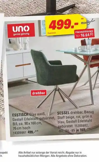 Höffner Uno esstisch oder sessel Angebot