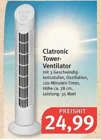 Feneberg Clatronic Tower Ventilator Angebot