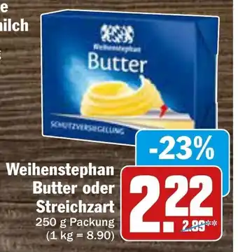 AEZ Weihenstephan Butter o. Die Streichzarte 250g Angebot