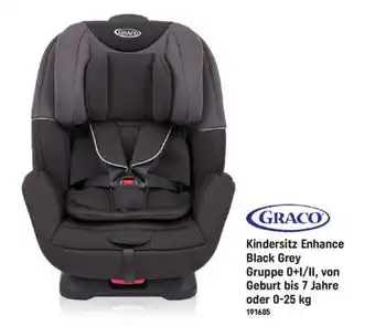 Smyths Toys Graco Kindersitz Enhance Black Grey Gruppe 0+I/II, von Geburt bis 7 Jahre oder 0-25kg Angebot