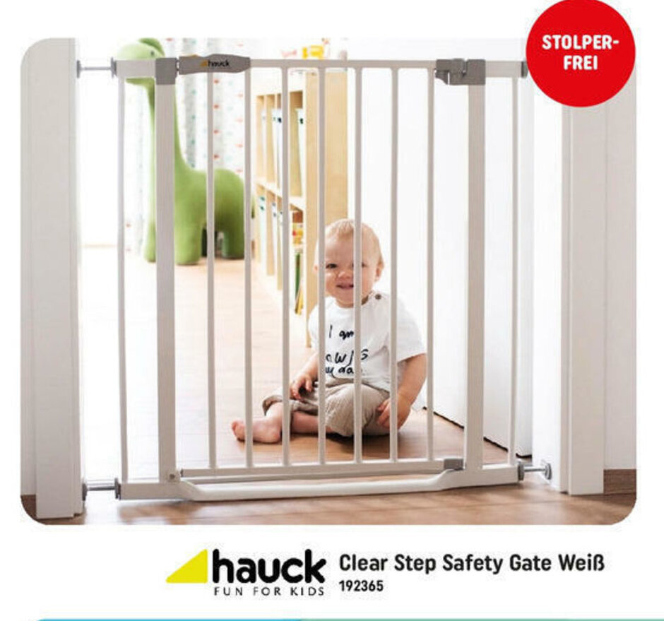 Hauck Clear Step Safety Gate Weiß Angebot bei Smyths Toys