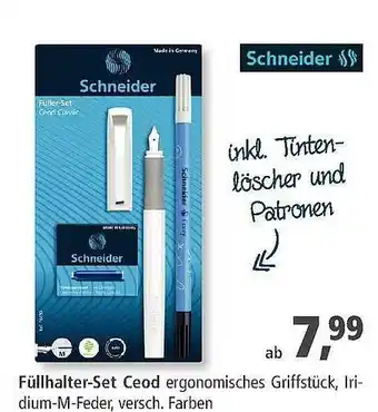 Pfennigpfeiffer Schneider Füllhalter Set Ceod Angebot