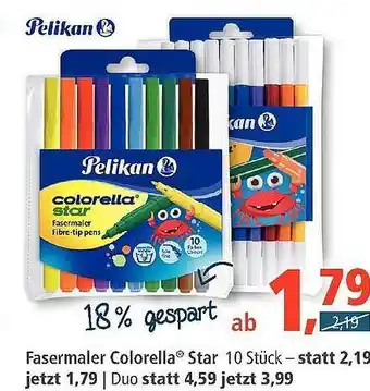 Pfennigpfeiffer Fasermaler Colorella Star Angebot