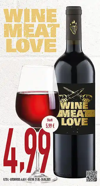 Getränke Hoffmann Wine Meat Love 0,75L Angebot