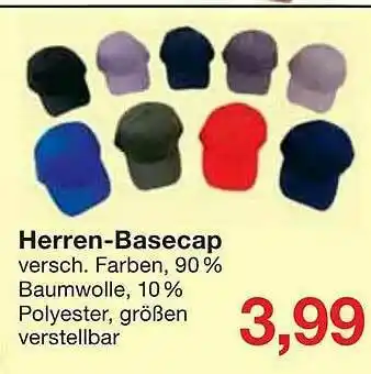 Jawoll Herren Basecap Angebot