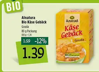 Kupsch Alnatura Bio Käse Gebäck 80g Angebot