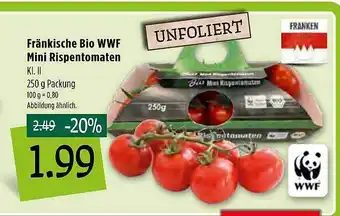 Kupsch Fränkische Bio Wwf Mini Rispentomaten 250g Angebot