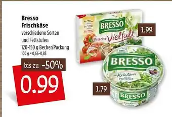 Kupsch Bresso Frischkäse 120-150g Becher Angebot