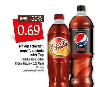 Kupsch Pepsi, Schwip-schwap, Mirinda Oder 7up Angebot