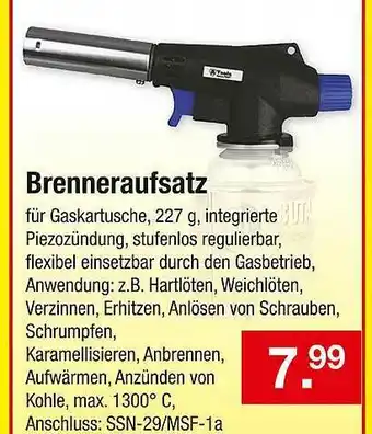 Zimmermann Brenneraufsatz Angebot