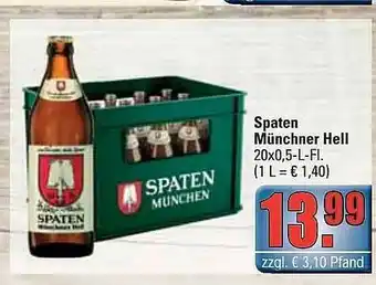 alldrink Spaten Münchner Hell 20x0,5L Angebot