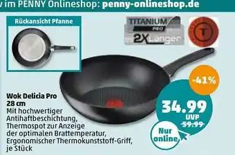 PENNY Wok Delicia Pro 28 Cm Angebot