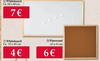 Woolworth Whiteboard, pinnwand Angebot