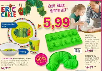 KODi Eric Carle 3-Teiliges Kindergeschirr, Muffin Backform oder Backform Angebot