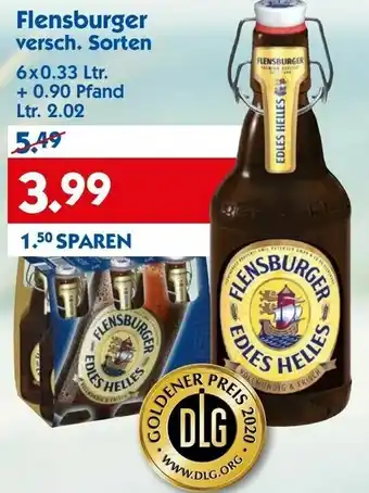 Hol'ab Getränkemarkt Flensburger versch. Sorten 6x0.33L Angebot