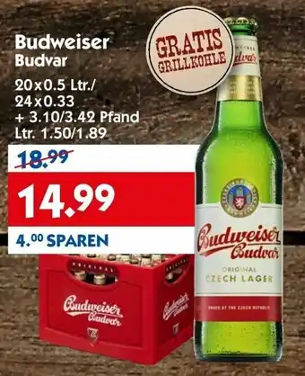 Hol'ab Getränkemarkt Budweiser Budvar 20x0,5L/24x0.33L Angebot