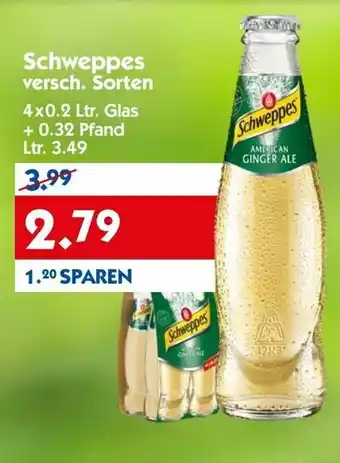 Hol'ab Getränkemarkt Schweppes 4x0.2L Angebot